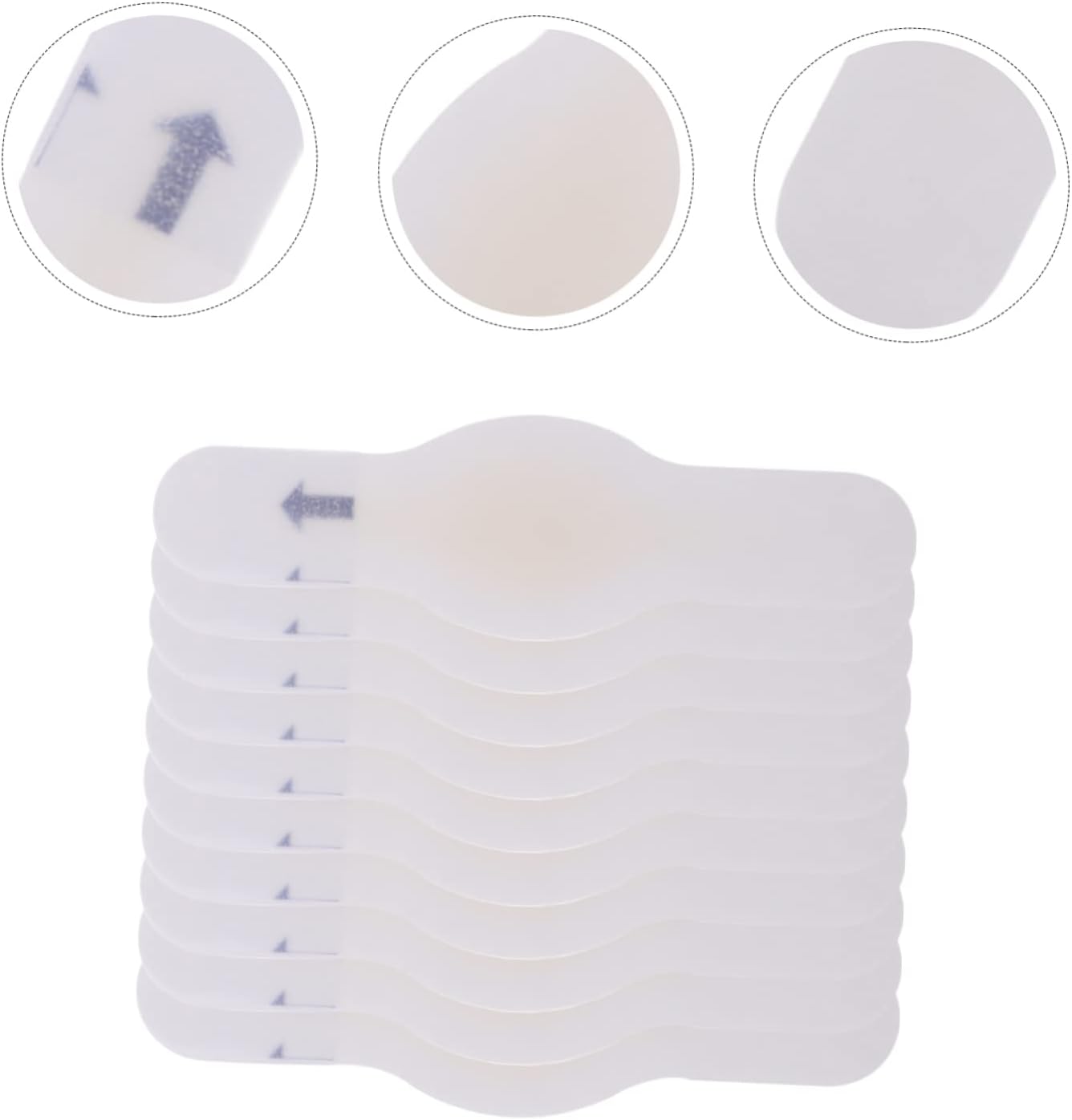 HEALLILY 20 calcomanías de ampolla líquida para talones para mujeres, vendajes de silicona antidesgaste para talón para ampollas de talón, adhesivo