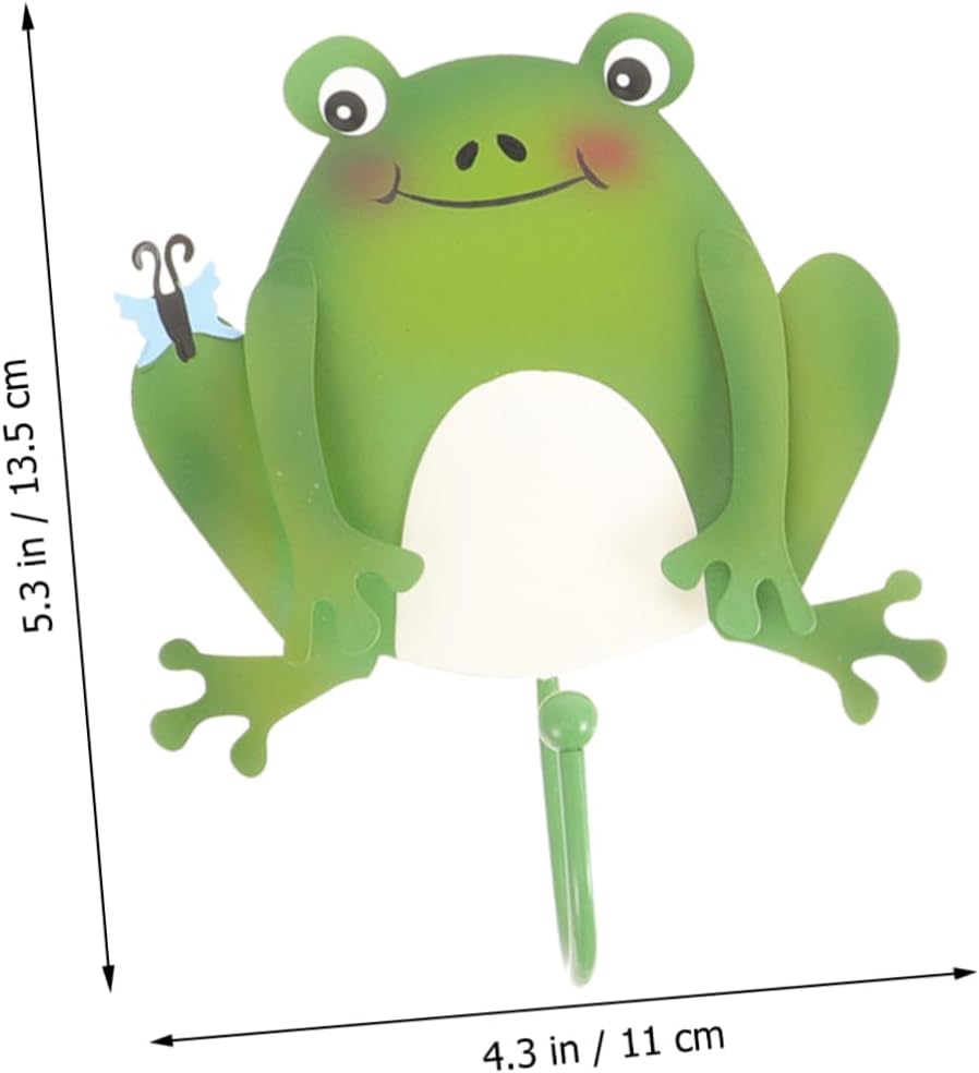 Gancho de rana para decoración de pared, ganchos para colgar en la pared, ganchos para toallas, gancho decorativo para llaves, lindo gancho de