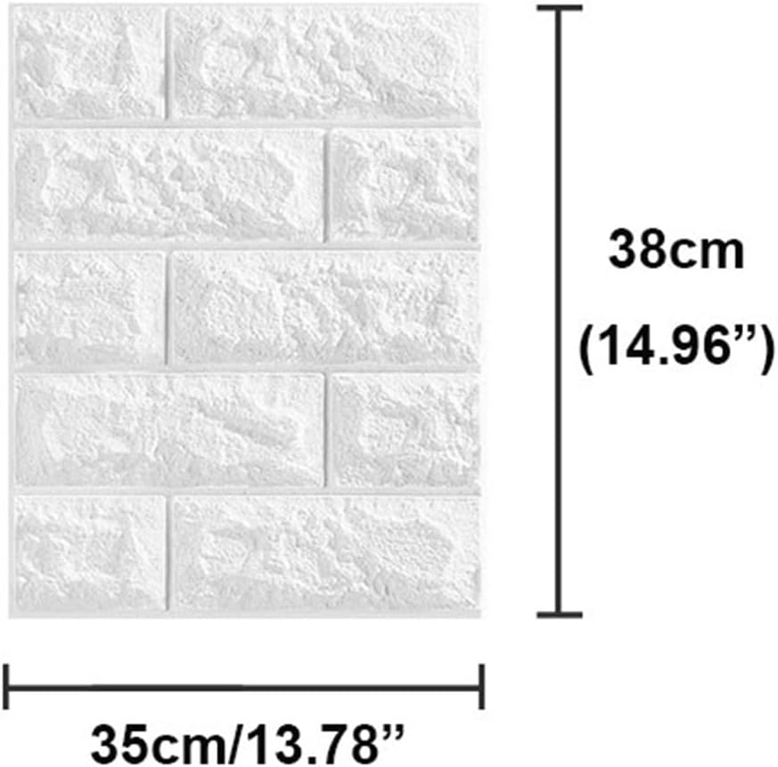 Panel de pared 3D, 10 unidades, autoadhesivo, impermeable, de espuma de polietileno, anticolisión, utilizado para baño y sala de estar, decoración
