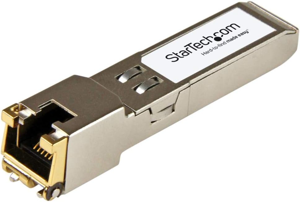 StarTech.com Brocade E1MG-TX – Módulo SFP compatible con 1000BASE-T – SFP a RJ45 Cat6Cat5e – 1GE Gigabit Ethernet SFP – RJ-45 328.1 ft – (E1MG-TX-ST)