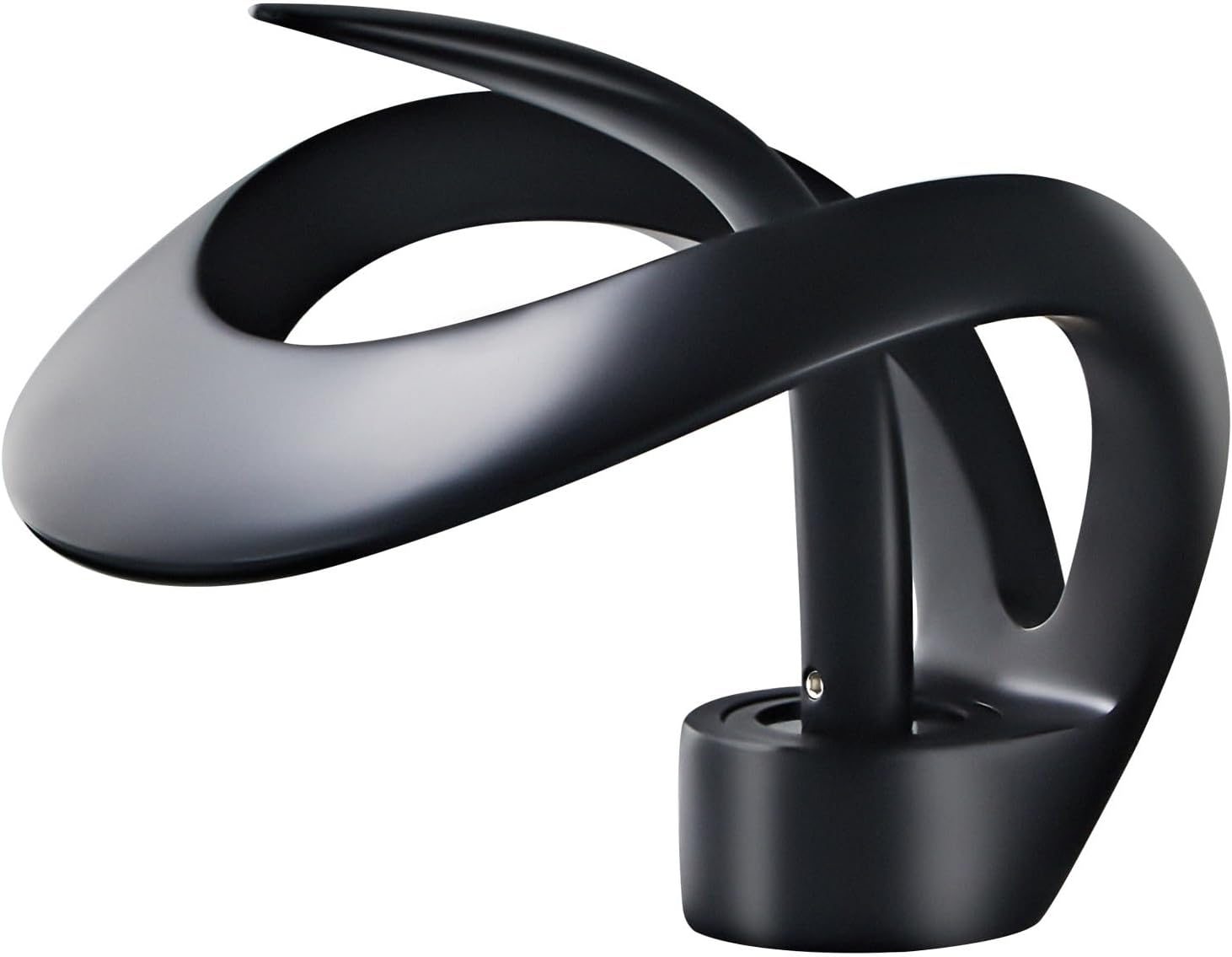 Moderno grifo de lavabo de baño de 1 agujero negro sola manija grifo de lavabo (negro)