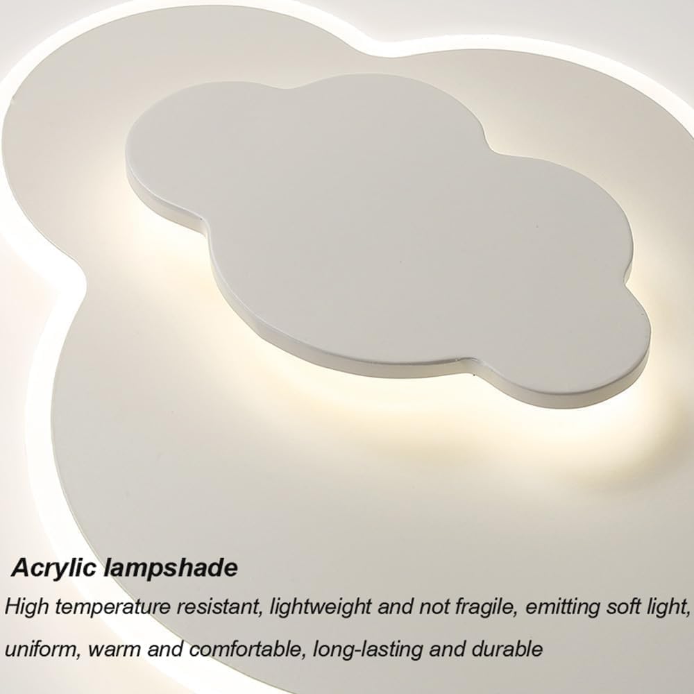 Lámpara de techo LED industrial vintage moderna con acabado blanco simple cerca del techo, iluminación de techo de acrílico de metal para sala de