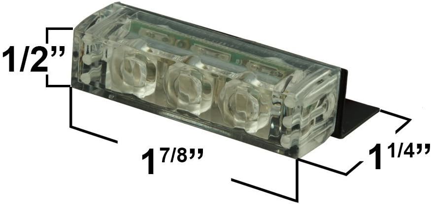 DIYAH Luces estroboscópicas de advertencia de peligro de emergencia LED de alta intensidad LED de alta intensidad para parabrisas de tablero