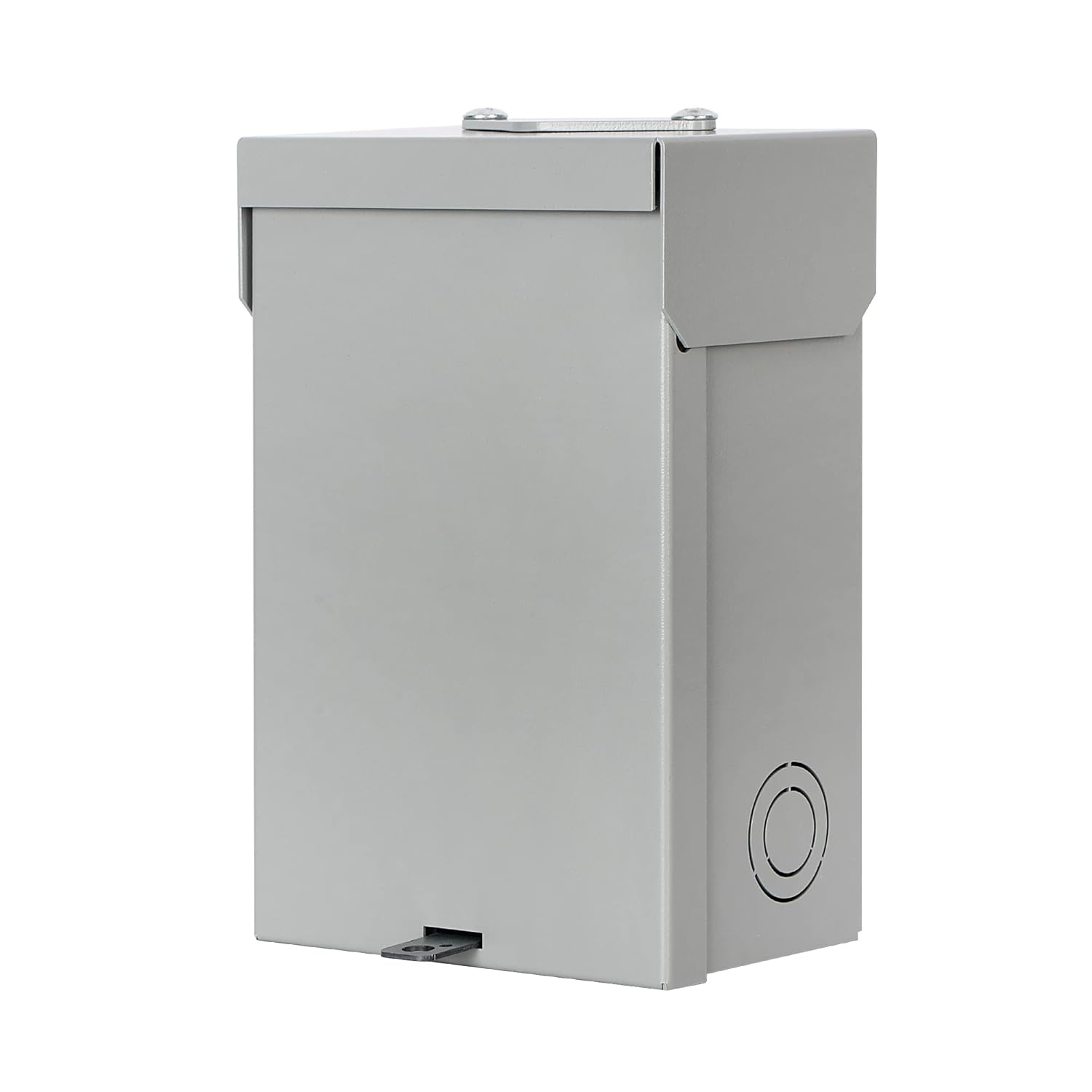 Caja de disyuntor monofásico de 60 amperios, 3 cables, neutro sólido, 2 espacios y 4 circuitos para exteriores (9.5 x 6 x 5 pulgadas)