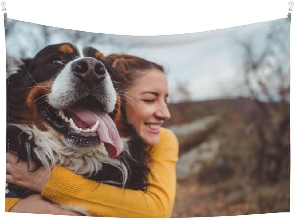 JINJUREN Pancartas y carteles personalizados para colgar imágenes de tapiz personalizado para dormitorio de 51 x 61 pulgadas, verticales