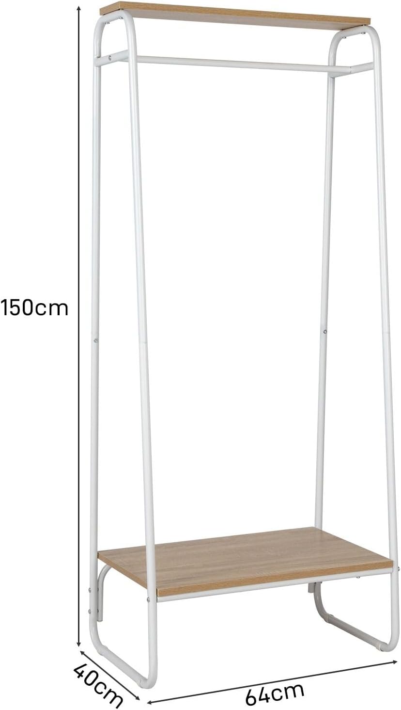 FRITHJILL Perchero que ahorra espacio con almohadilla ajustable, perchero colgante con MDF resistente y construcción de metal, fácil montaje
