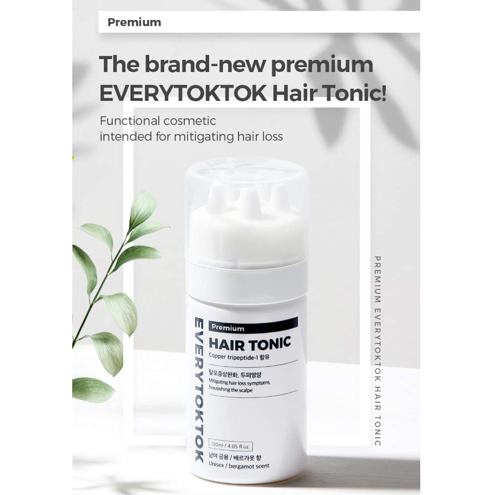 EveryTokTok Tónico capilar antipérdida de cabello premium – Suero líquido para el crecimiento del cabello fortalece la raíz del cabello, mitiga los