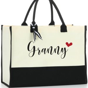 Noun – Bolsa de playa personalizada para mujer, bolsa de lona impermeable, regalos inspiradores para niñera, abuela Noun – Bolsa de playa personalizada para mujer, bolsa de lona impermeable, regalos inspiradores para niñera, abuela