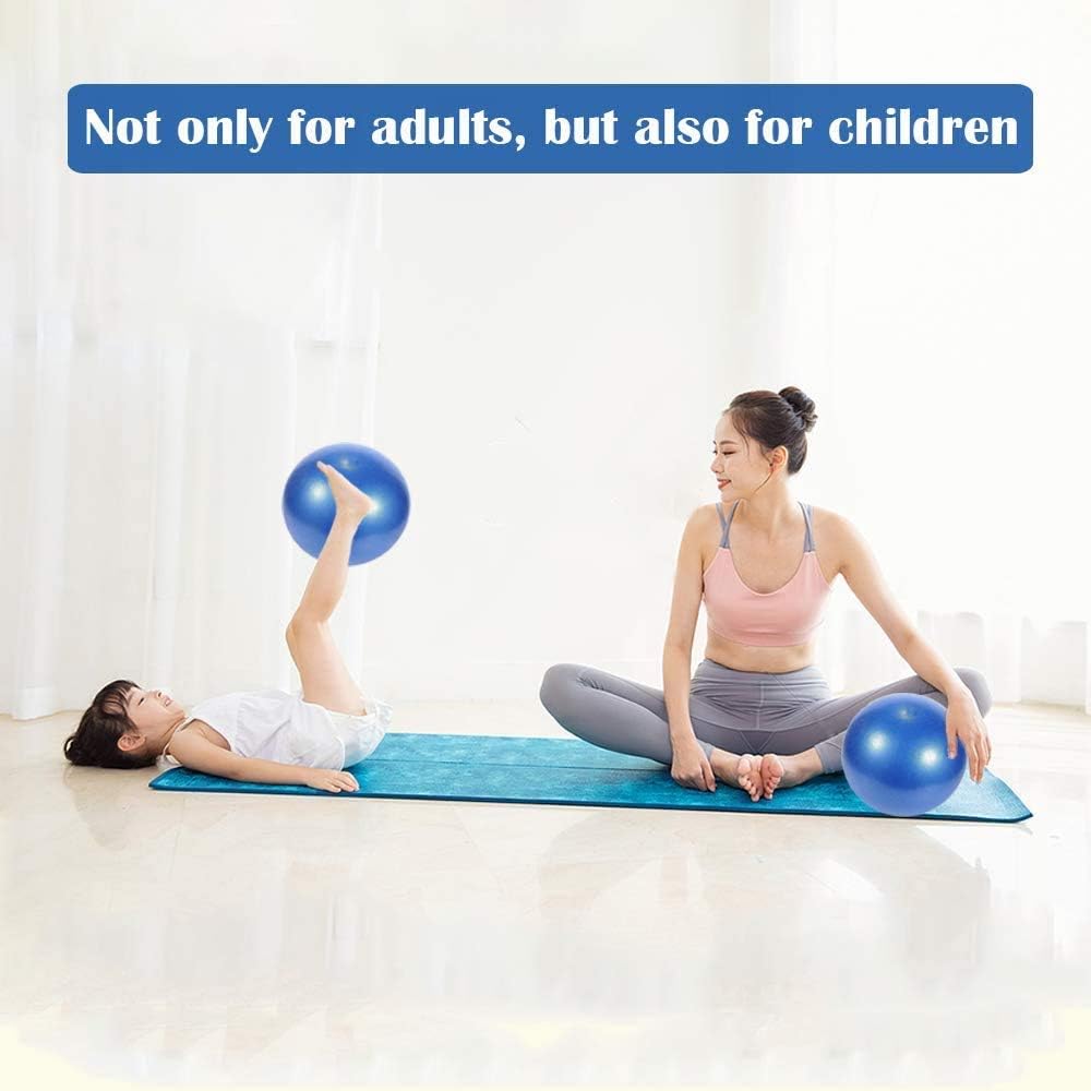 CARDALLTRY Mini pelota de ejercicio de 9 pulgadas, pelota dobladora para estabilidad, barra de pilates, yoga, entrenamiento central y terapia