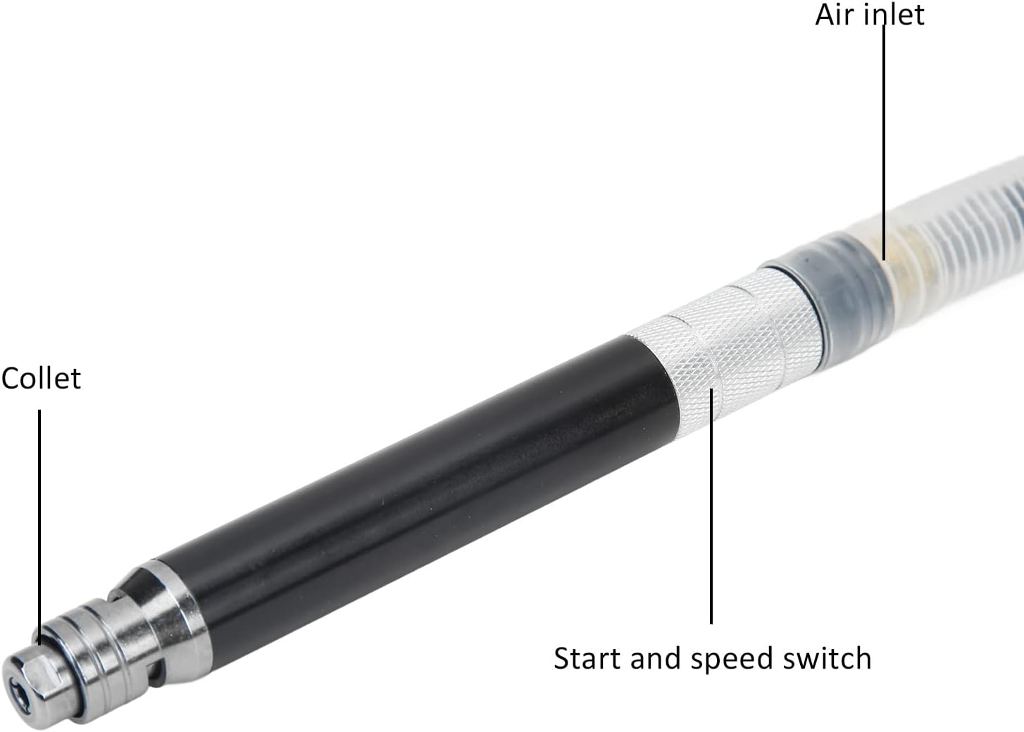 Kit de amoladora de troqueles de lápiz neumático Micro Die Grinder Set Pulido Grabado Herramienta 90psi