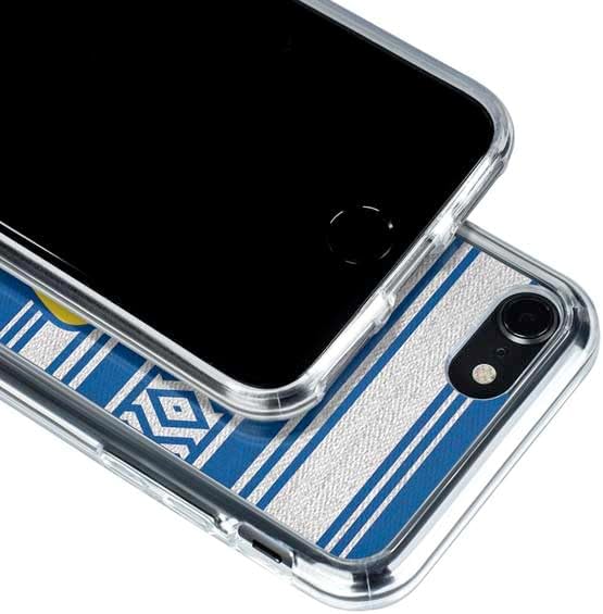 Skinit Funda transparente compatible con iPhone SE (2 y 3 generación), diseño oficial de NFL Los Angeles Rams Trailblazer