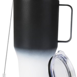 Sangyn Vaso aislado de 40 onzas con asa, tazas de viaje de acero inoxidable al vacío con tapa y popote, mantiene el frío hasta 24 horas para uso en Sangyn Vaso aislado de 40 onzas con asa, tazas de viaje de acero inoxidable al vacío con tapa y popote, mantiene el frío hasta 24 horas para uso en