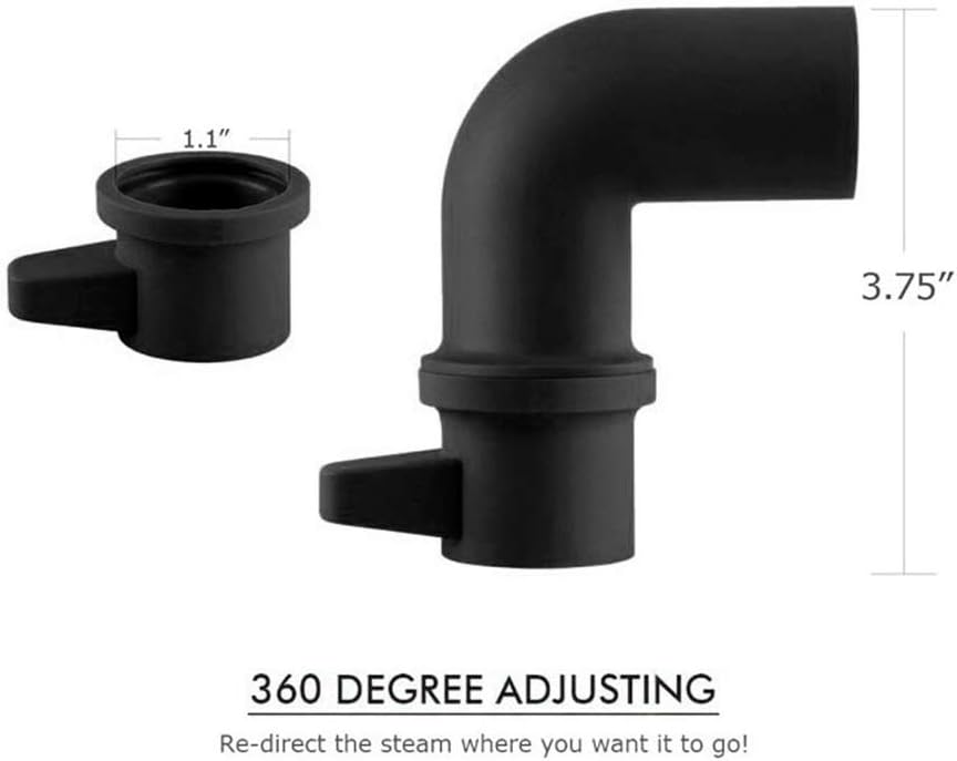 HEEPDD Desviador de vapor para olla, Foodi, Mealthy, olla a presión de potencia XL mejorada, seguridad y saneamiento, (negro)