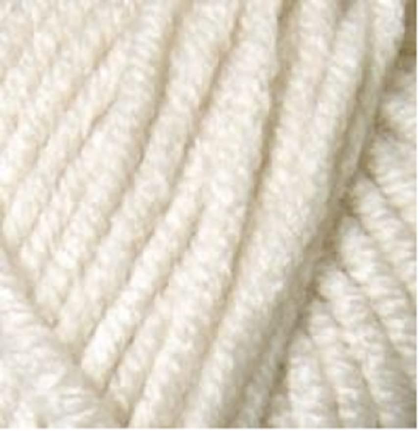 Premier Yarns Basix – Hilo grueso, 3.5 onzas, peso voluminoso #5, paquete con marcadores de puntada Bella’s Crafts (blanco antiguo)