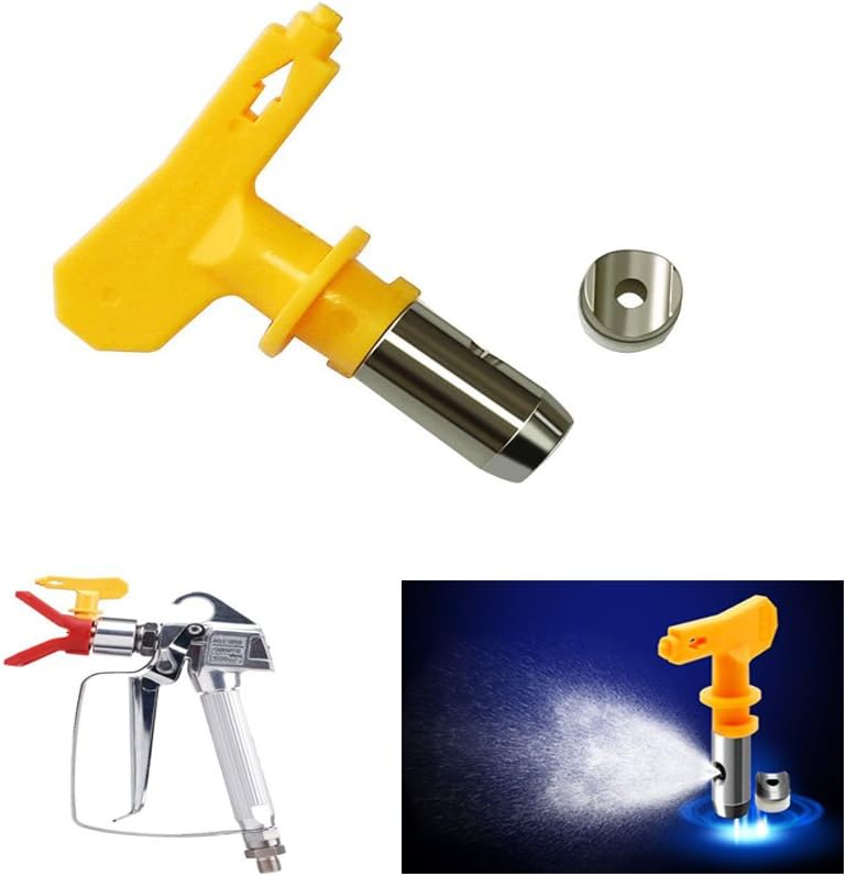 Paquete de 2 boquillas de punta de pulverización reversibles para pistolas pulverizadoras de pintura sin aire y máquina rociadora sin aire (211)