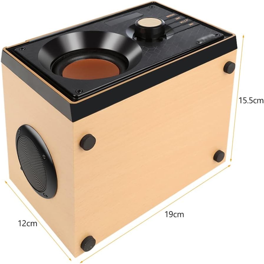 Altavoz Bluetooth portátil inalámbrico de alta potencia, radio FM, subwoofer estéreo al aire libre, soporte de graves de control remoto (color  A,