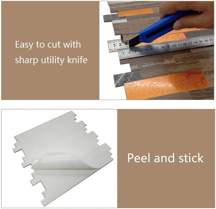 XUANINY Azulejos metálicos para salpicaduras de 12 hojas, autoadhesivas, aluminio 3D, paneles de pared para cocina, baño, dormitorio, sala de estar