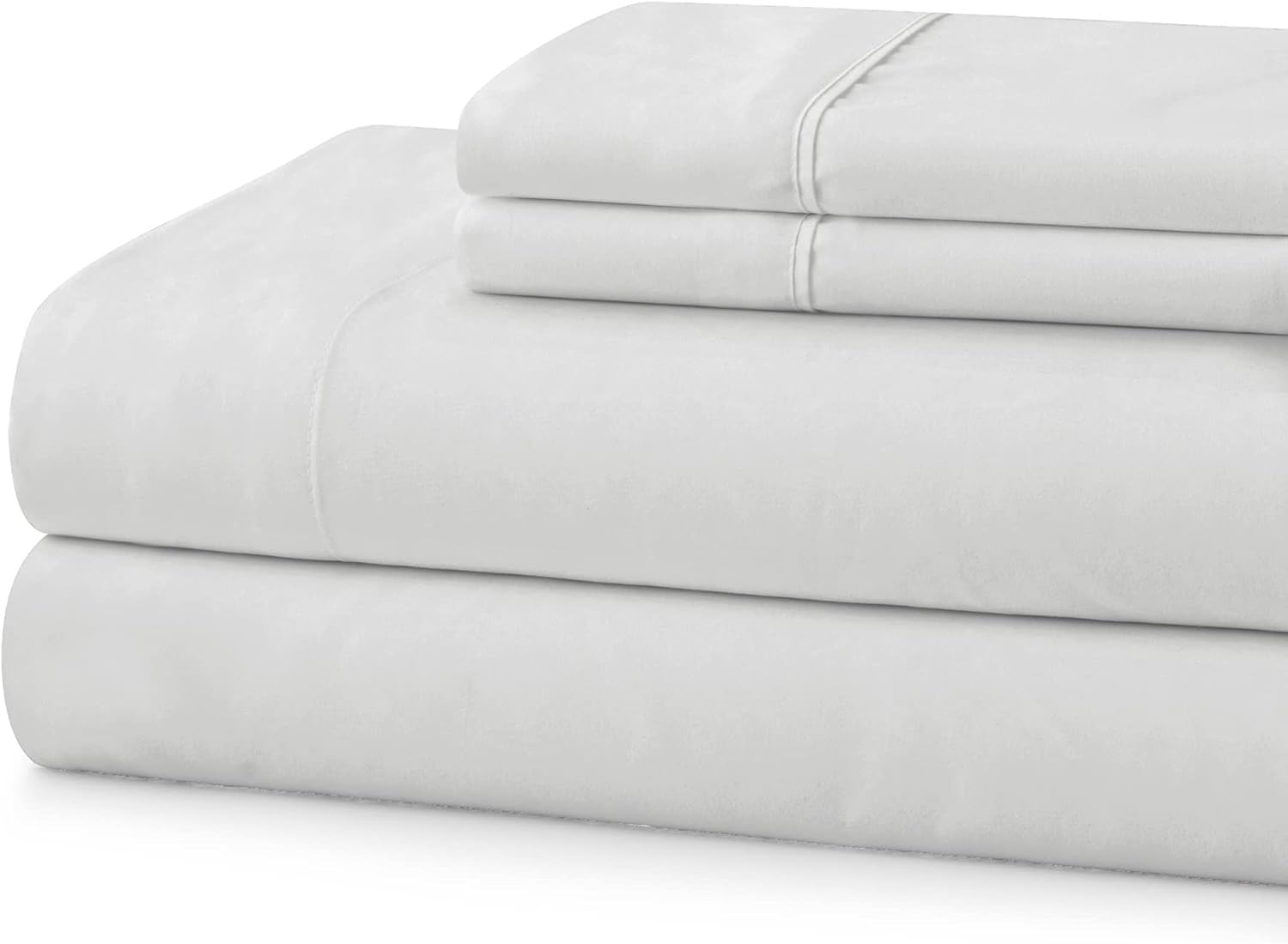 Sábanas de tamaño Queen 100% algodón, hechas en Egipto, suaves de 600 hilos para colchón de cama tamaño Queen, juego de sábanas y fundas de almohada