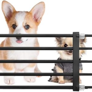 Puerta corta para perro expandible de 22 a 39.37 pulgadas para pisar, puerta pequeña para mascotas de montaje a presión, puerta baja para mascotas Puerta corta para perro expandible de 22 a 39.37 pulgadas para pisar, puerta pequeña para mascotas de montaje a presión, puerta baja para mascotas