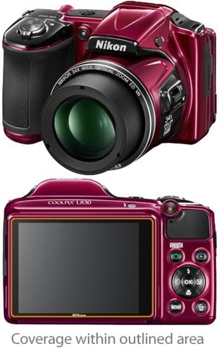 BoxWave – Protector de pantalla compatible con Nikon Coolpix L830, ClearTouch Crystal (paquete de 2), película HD, protege contra arañazos para