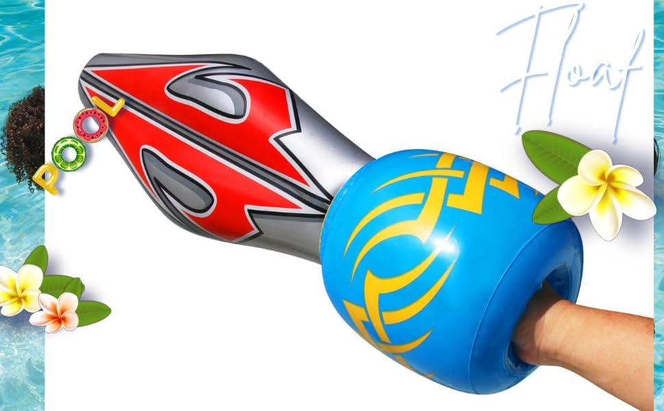 Mega Warrior Battle Pack – Espada inflable, multicolor, para niños de 5 años en adelante, unisex