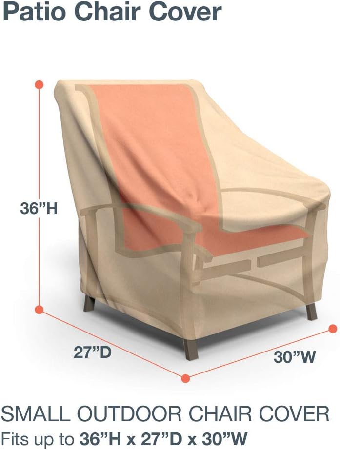 EmpirePatio – Fundas para sillas con respaldo alto de 36 pulgadas de alto, nuez moscada