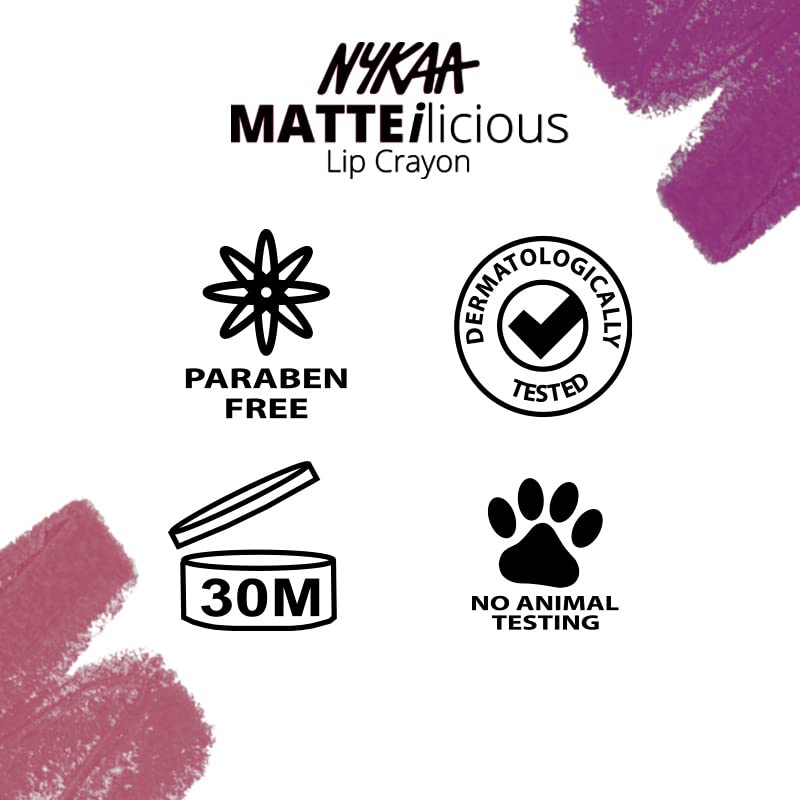Cosmetics Matte-ilicious Lip Crayon  Aplicación de un solo golpe se desliza sin esfuerzo  Fórmula libre de crueldad animal y de alto pigmento  Sin