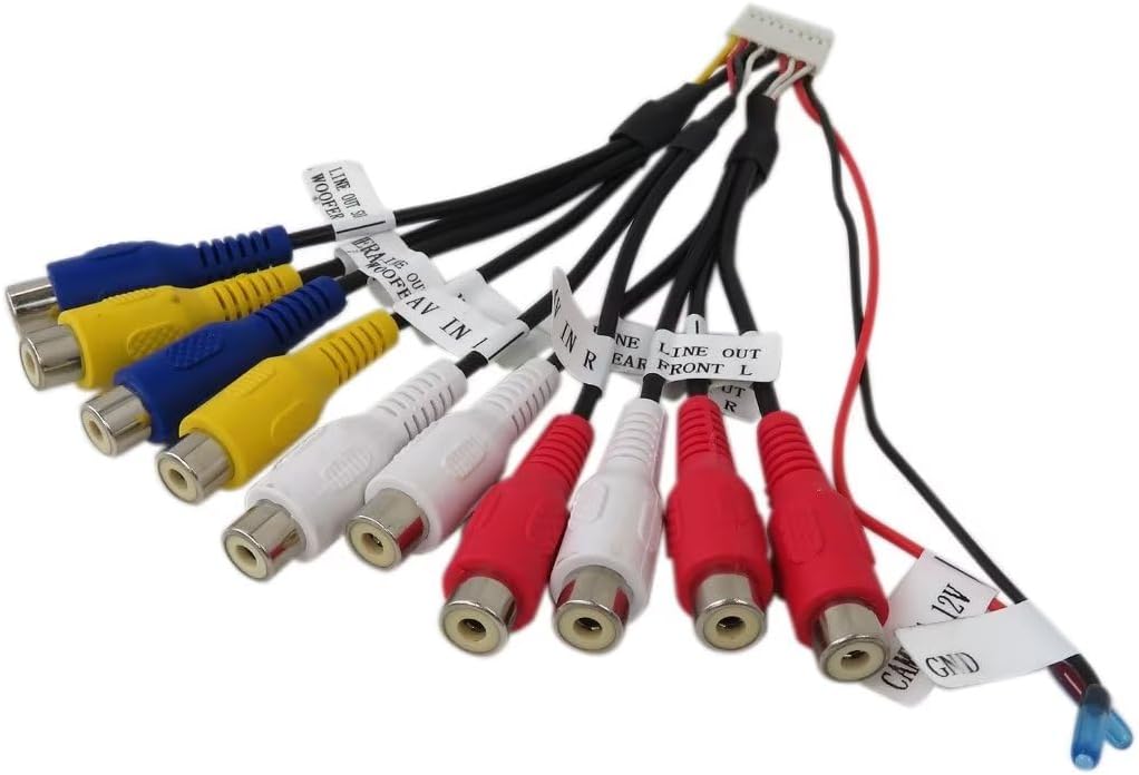 Accesorios de salida de entrada de video AV, alto rendimiento, duradero, piezas de repuesto reemplazan el preamplificador de conector premium de 18