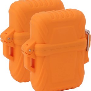 Estuche para encendedor de antorcha portátil, resistente al agua, IP56, para senderismo al aire libre (naranja) Estuche para encendedor de antorcha portátil, resistente al agua, IP56, para senderismo al aire libre (naranja)