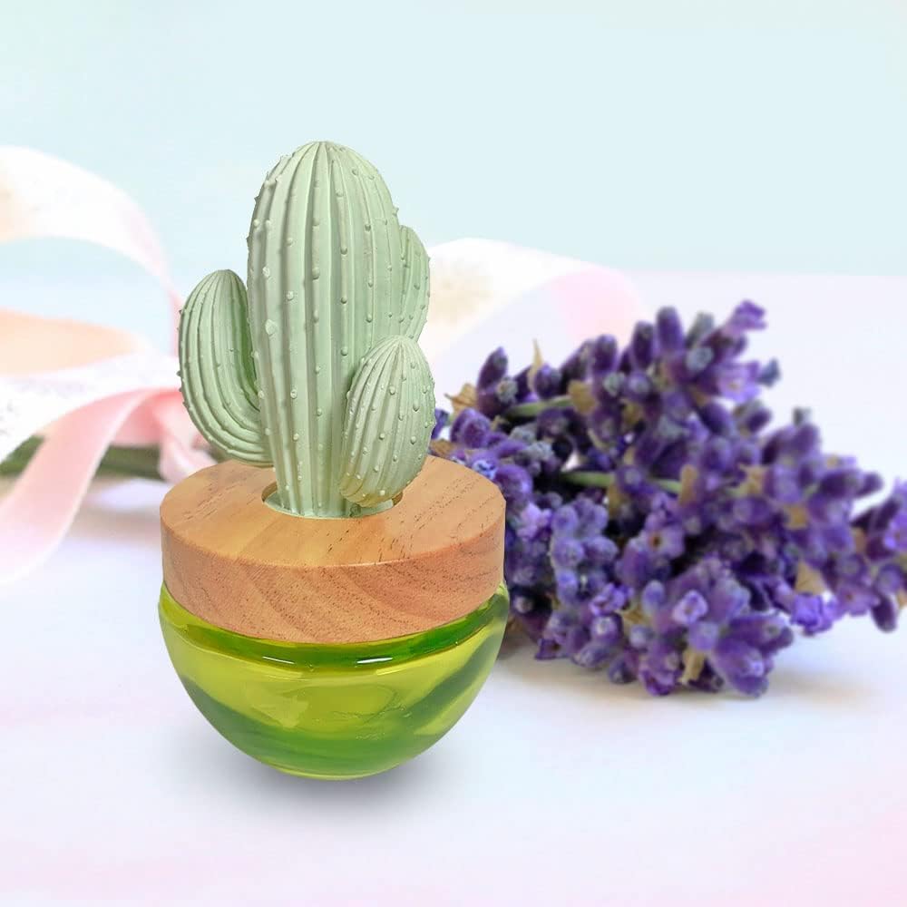 ES PAZION Difusor de aceite de cactus, difusor de aroma de yeso Saguaro para fragancia, hogar, sala de estar, baño, oficina, decoración de Navidad,