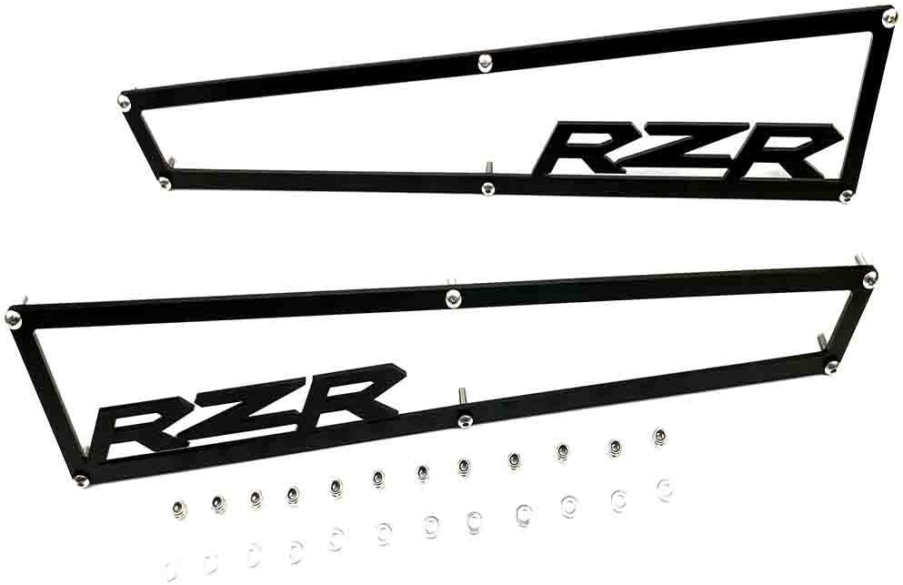 2014-2018 Polaris RZR XP 1000 XP4 1000 y Turbo cubiertas de ventilación laterales incluye herrajes de acero inoxidable “aluminio negro anodizado”, 1