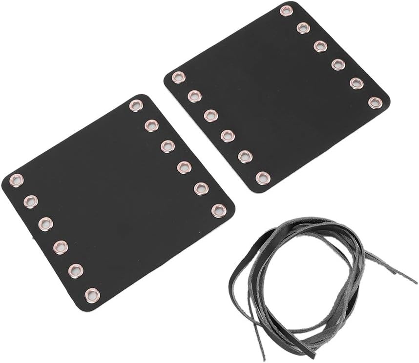 Agarres de manillar de motocicleta con cuero, cubiertas de agarre de mano Accesorios de modificación de motocicleta (negro)