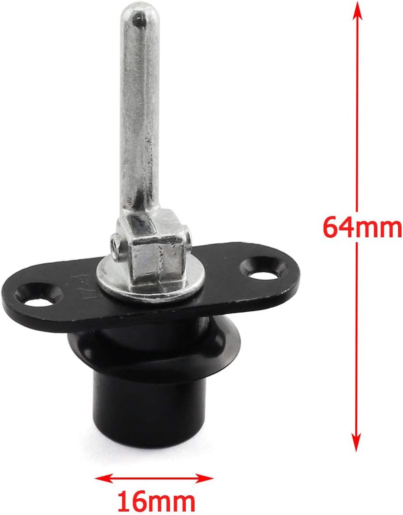 JCBIZ Cerradura de émbolo cilíndrico de 0.63 pulgadas para cajón, armario, escritorio, mesa de oficina, enlace de actividad frontal, herrajes de