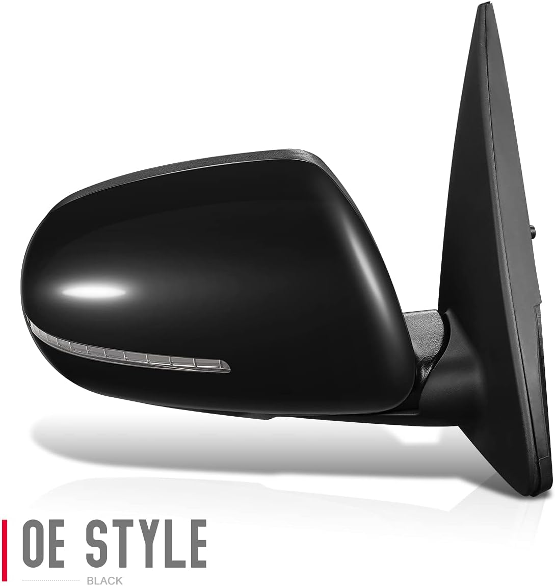 KI1321191 Espejo lateral derecho del pasajero estilo fábrica – Plegable eléctrico  Ajuste de potencia  Vidrio calefactado  Señal de giro –