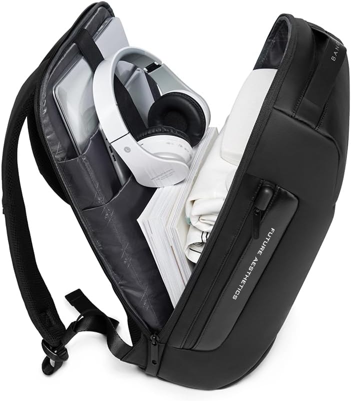 Mochila de viaje Busniess, impermeable e informal, bolsa para laptop para hombre y mujer, negro 5, Viajes de negocios