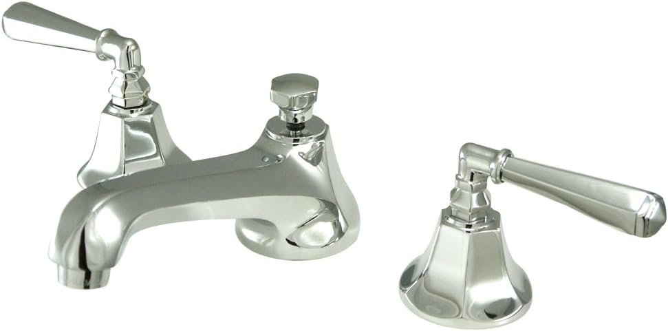 Elements of Design Nuvo Elements of Design ES4461HL New York – Grifo de lavabo de 2 manijas de 8 a 16 pulgadas con ventana emergente de latón, 5-12