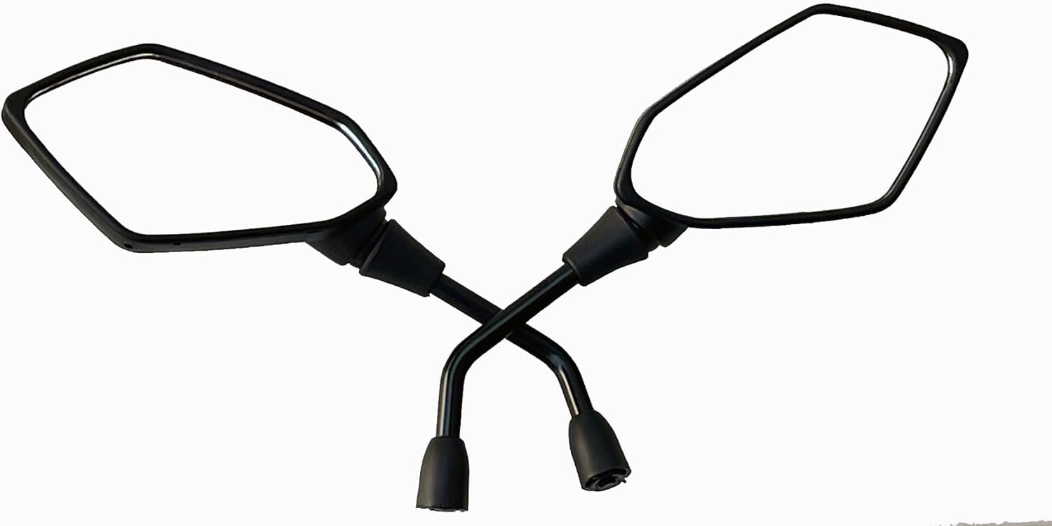 Espejos retrovisores de fibra negra compatibles con Yamaha MT-09 SP 2023
