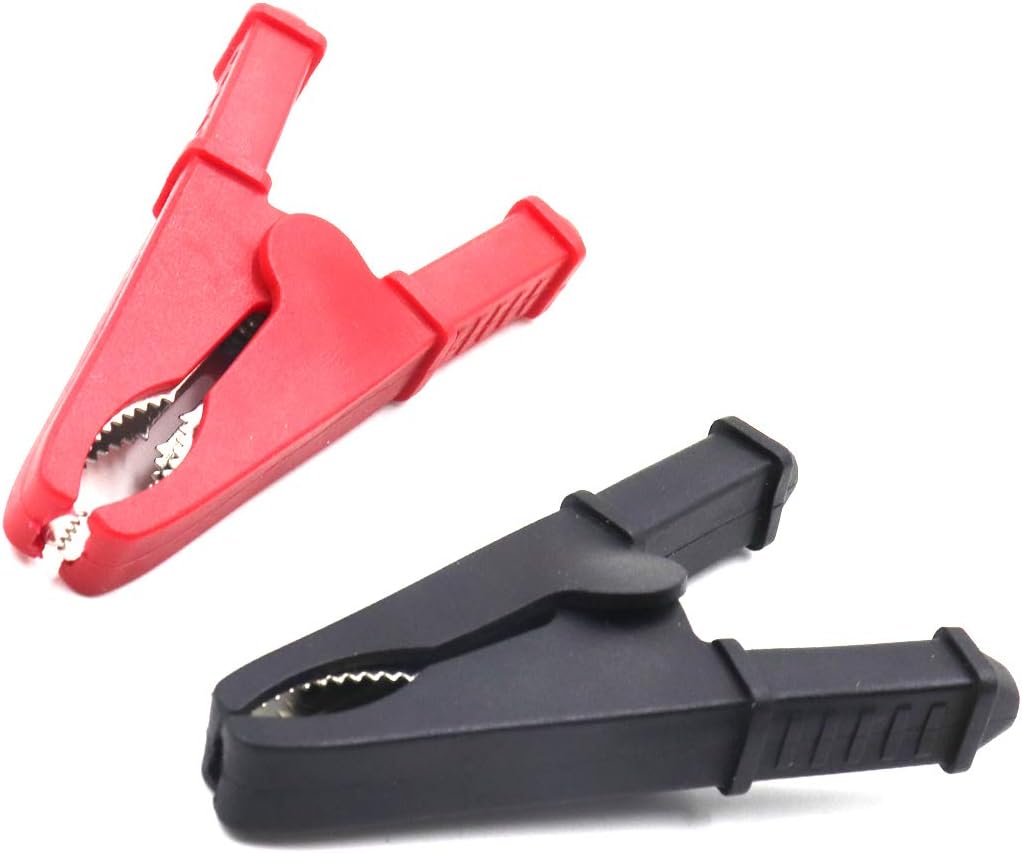 2 Piezas 30A Cobre Alligator Clips Test Terminal Conector para Cables de Jumper Boost