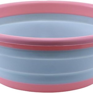 Tainrunse Tina de lavado portátil de plástico plegable lavabo de cocina platos de cocina lavabo para acampar suministros de viaje, rosa, S Tainrunse Tina de lavado portátil de plástico plegable lavabo de cocina platos de cocina lavabo para acampar suministros de viaje, rosa, S