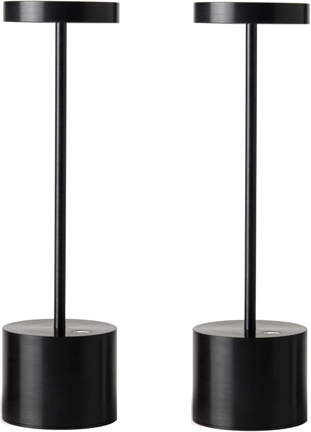 TUIKITO Paquete de 2 lámparas de mesa inalámbricas recargables, funciona con pilas, luz de mesa LED para restaurante al aire libre, 5000 mAh hasta