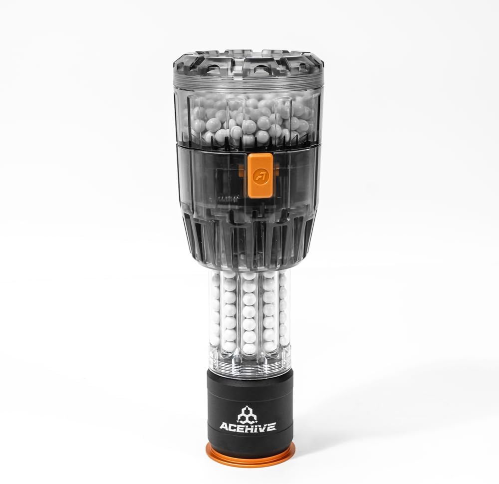 ACETECH Paquete de iniciación juego de granadas ficticias AceHive Spawner, función de recarga rápida para todos los BBS de 0.236 in.