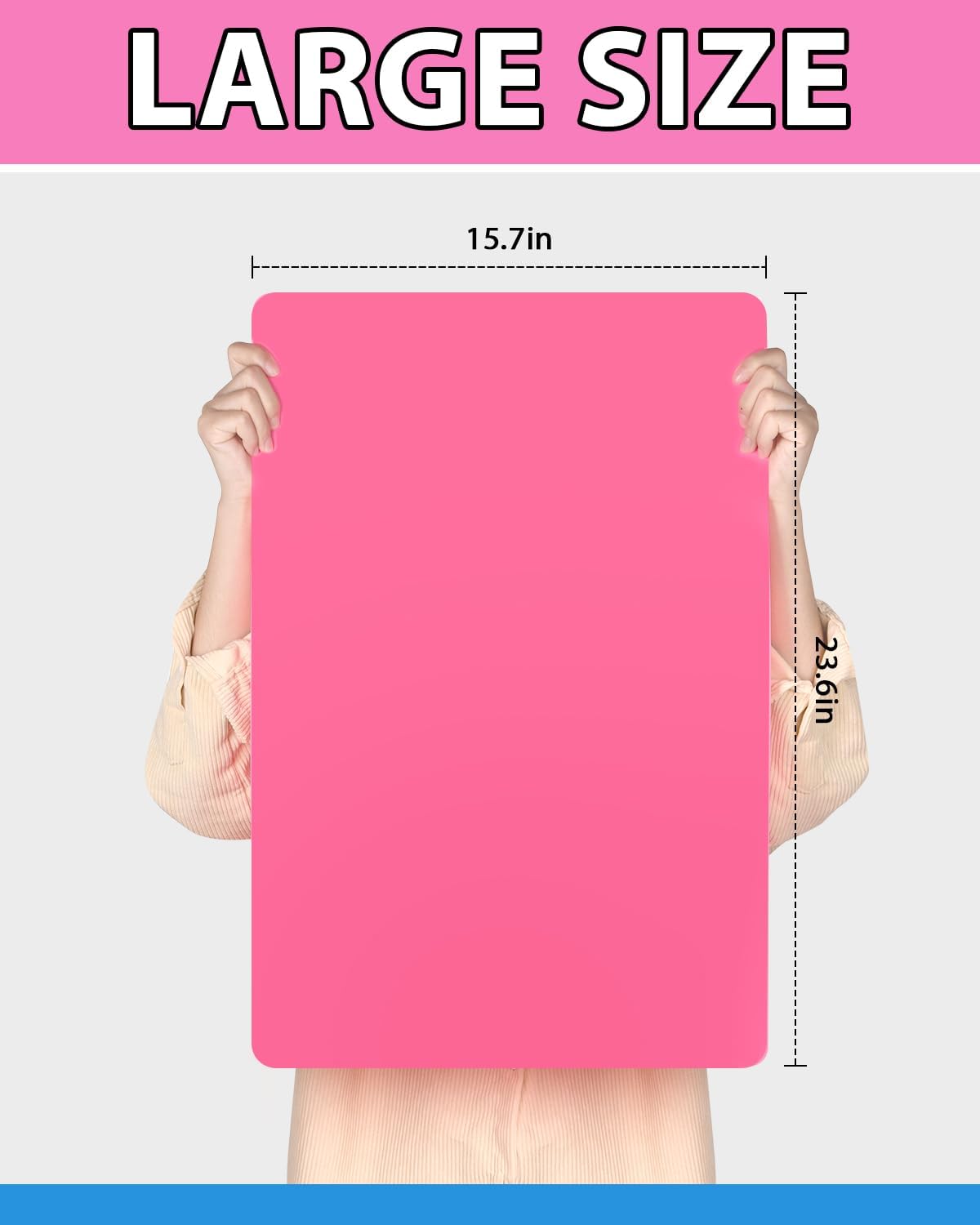 IKOCO – Tapete de silicona grande, 23.6 x 15.7 pulgadas, tapete de silicona para manualidades de masa de juego y moldes de resina antiadherente,