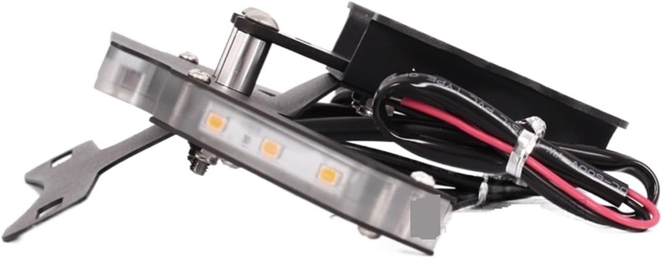 RXBH Eliminador de guardabarros compatible con Yamaha MT07 FZ07 YZF R7 2014-2023 FZ-07 MT-07 2018 Soporte de placa de matrícula de motocicleta LED