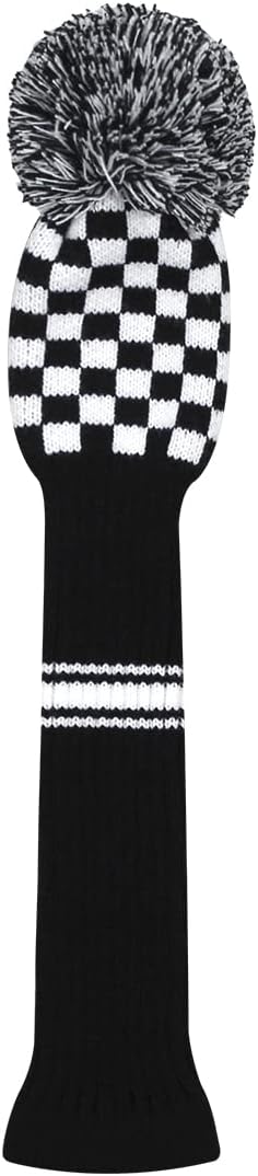Scott Edward 1 unids Golf Head Cover Knit para conductor Madera Fairway Madera Híbrido con Rotación Número Etiquetas Número Etiquetas