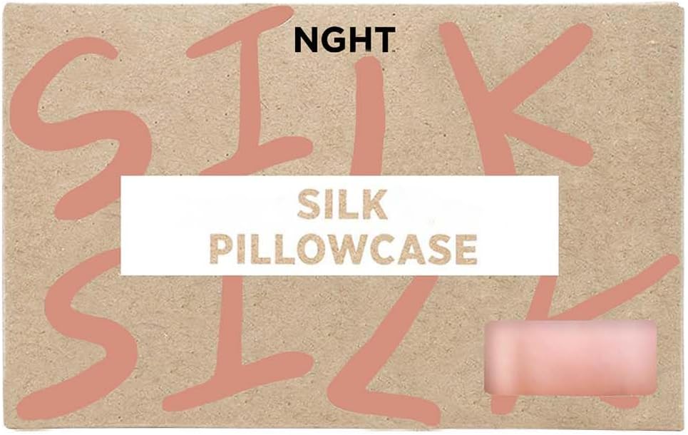NGHT Funda de almohada de seda de morera 6A de lujo, funda de almohada de seda más duradera para cabello y piel, seda ultrasuave para un sueño
