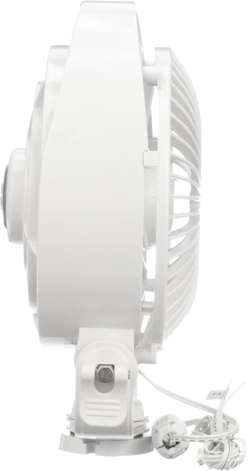 Ventilador Bora de Caframo, diseño compacto con potente flujo de aire, bajo consumo de potencia, 5000 horas de vida del motor, fabricado en Canadá,