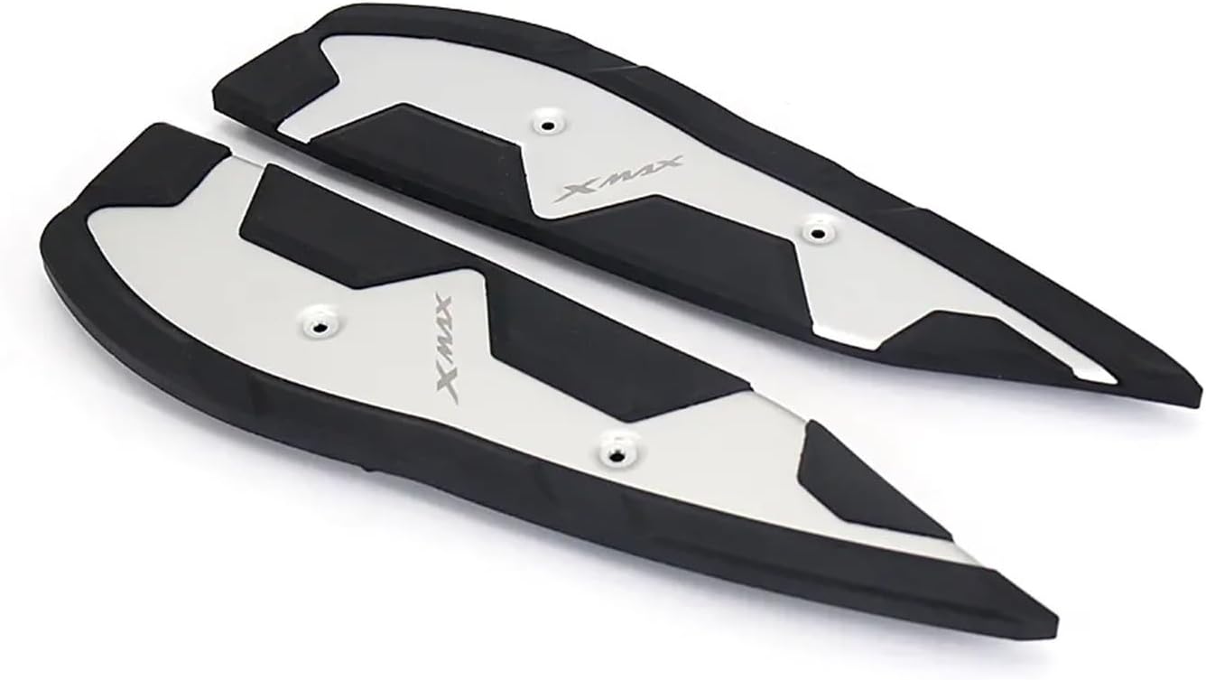 Motorcycle Footrest Foot Pads Pedal Plate Pedals Compatible with X-MAX 125 250 300 400 XMAX125 XMAX250 XMAX300 XMAX400 2017-2022 (Color  Behind)