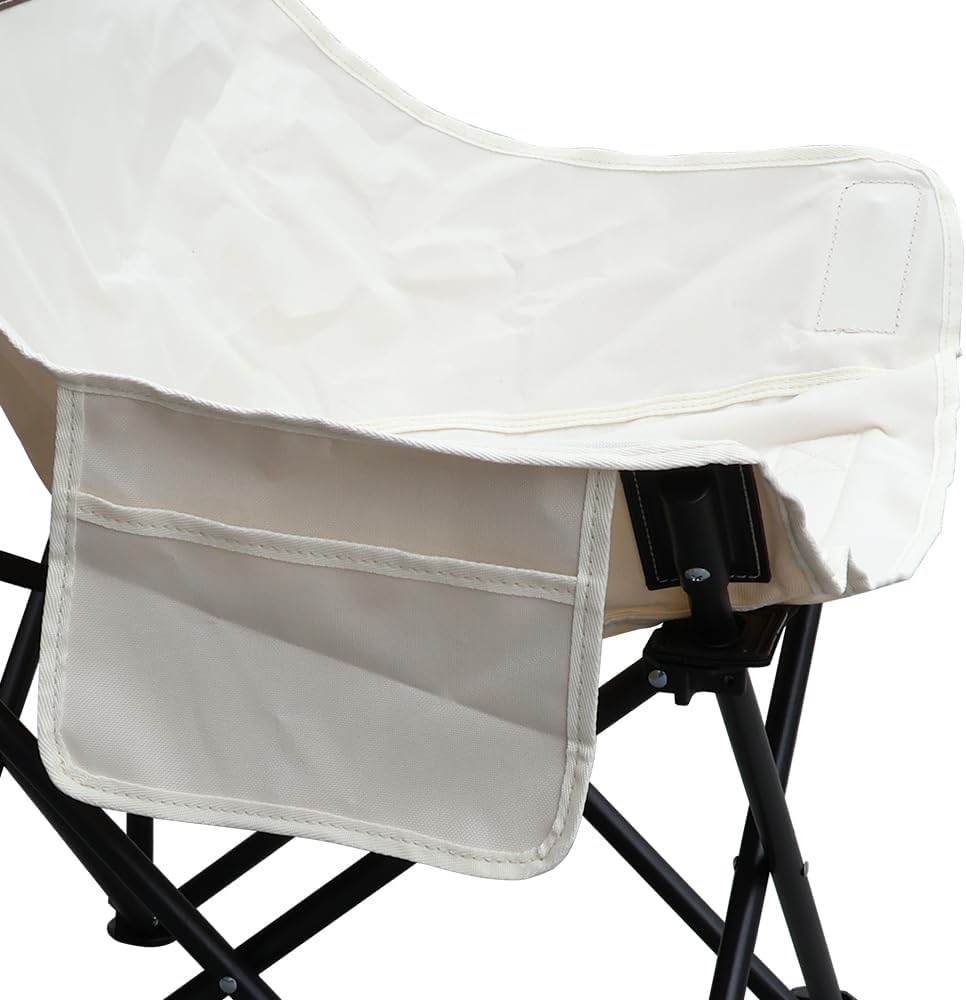 Sillas de camping, sillas de césped, sillas portátiles que se instalan en 4 segundos, soporta 265 libras, silla plegable y de mochilero con bolsas
