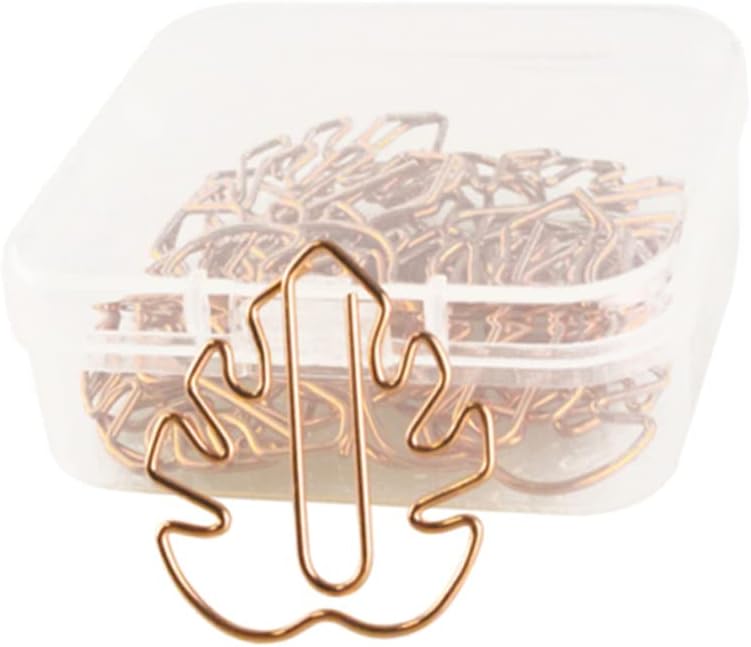 MAGICLULU Clip de papel escolar 20 piezas Oficina Animal Monstera Leaf Creative Clips