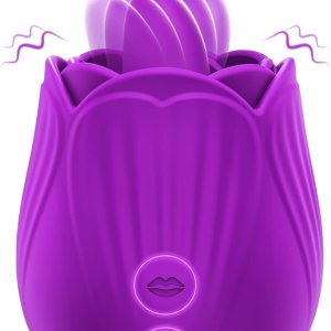 Vibrador de juguete de rosas para mujer, estimulador de clítoris, juguetes para lamer la lengua, mini vibrador con 10 modos de vibración, 10 modos Vibrador de juguete de rosas para mujer, estimulador de clítoris, juguetes para lamer la lengua, mini vibrador con 10 modos de vibración, 10 modos